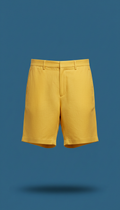 Sunburst Yellow linen shorts