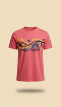 Wave Red graphic t-shirt